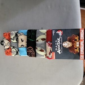 6 pairs casual crew socks